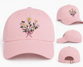 Wildflower Bouqet Embroidered Baseball Cap | Devony