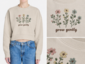 Grow Gently Embroidered Crewneck Sweatshirt | Devony